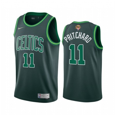 Nike Boston Celtics #11 Payton Pritchard Green Swingman 2022 NBA Finals Earned Edition Jersey Men's